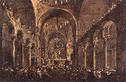 GUARDI, Francesco Doge Alvise IV Mocenigo Appears to the People in St Mark s Basilica in 1763 oil painting picture wholesale